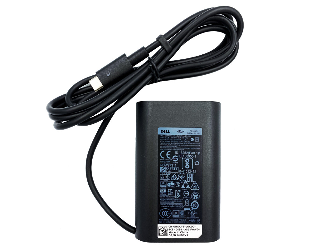 Блок живлення Dell USB Type-C 45 W Original PRC (0HDCY5), фото 1