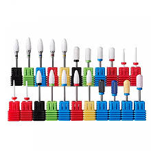 Керамічні насадки-фрези для фрезера, кольорова коробка