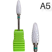 Керамічна насадка-фреза "Кукурузки" для фрезера, кольорова коробка А5 зелена