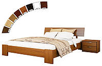 Ліжко півтораспальне в спальню з натуральної деревини буку Титан Естелла