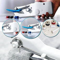 Швейна машинка ручна Handy Stitch CS-101B Мінішвейна машинка Портативна швейна машинка BF, фото 6