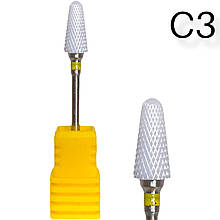 Керамічна насадка-фреза для фрезера, кольорова коробка С3 жовта