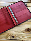 Шкіряна папка для сімейних документів, фото 4