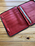 Шкіряна папка для сімейних документів, фото 3