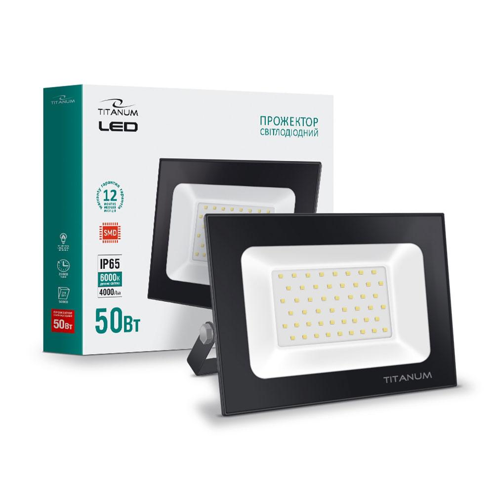 LED прожектор Titanum TLF-506 50W 6000K (220v), фото 1