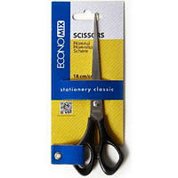 Ножиці Economix E40413 18 см., пластикові ручки, на блістері