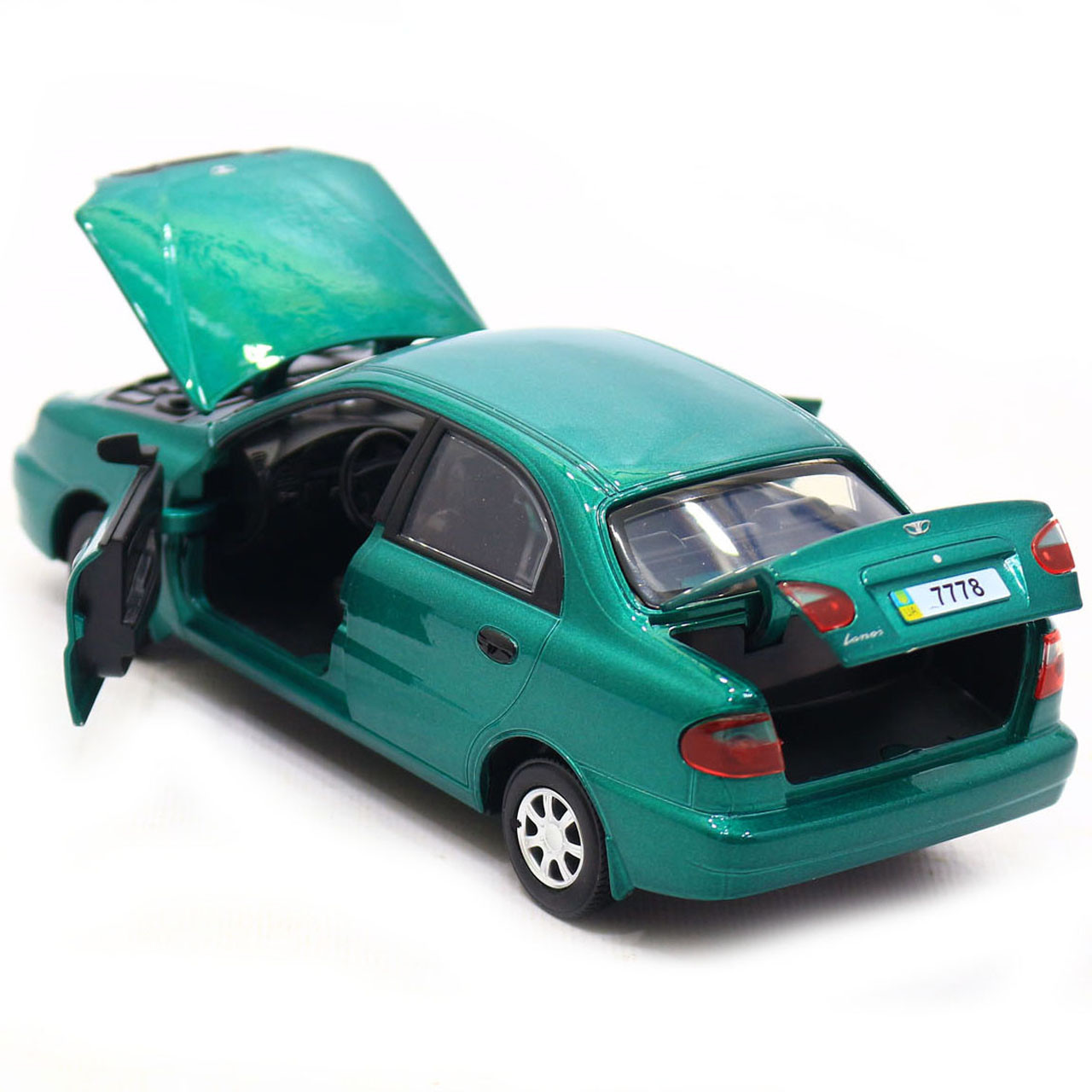 Машинка игровая автопром «Daewoo Lanos» Зелёный (свет, звук) 7778 - фото 6 - id-p1388769397