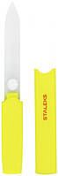 Пилочка стеклянная в пластиковом футляре Сталекс BEAUTY&CARE FBC-13-128, желтая