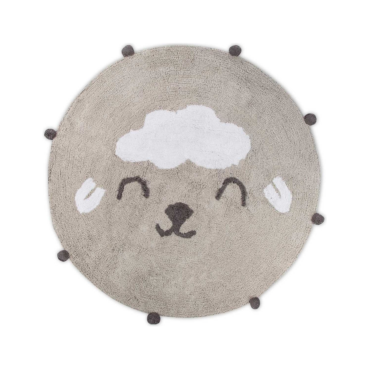 Килимок в дитячу кімнату Irya - Wooly a.gri світло-сірий 110*110, фото 1