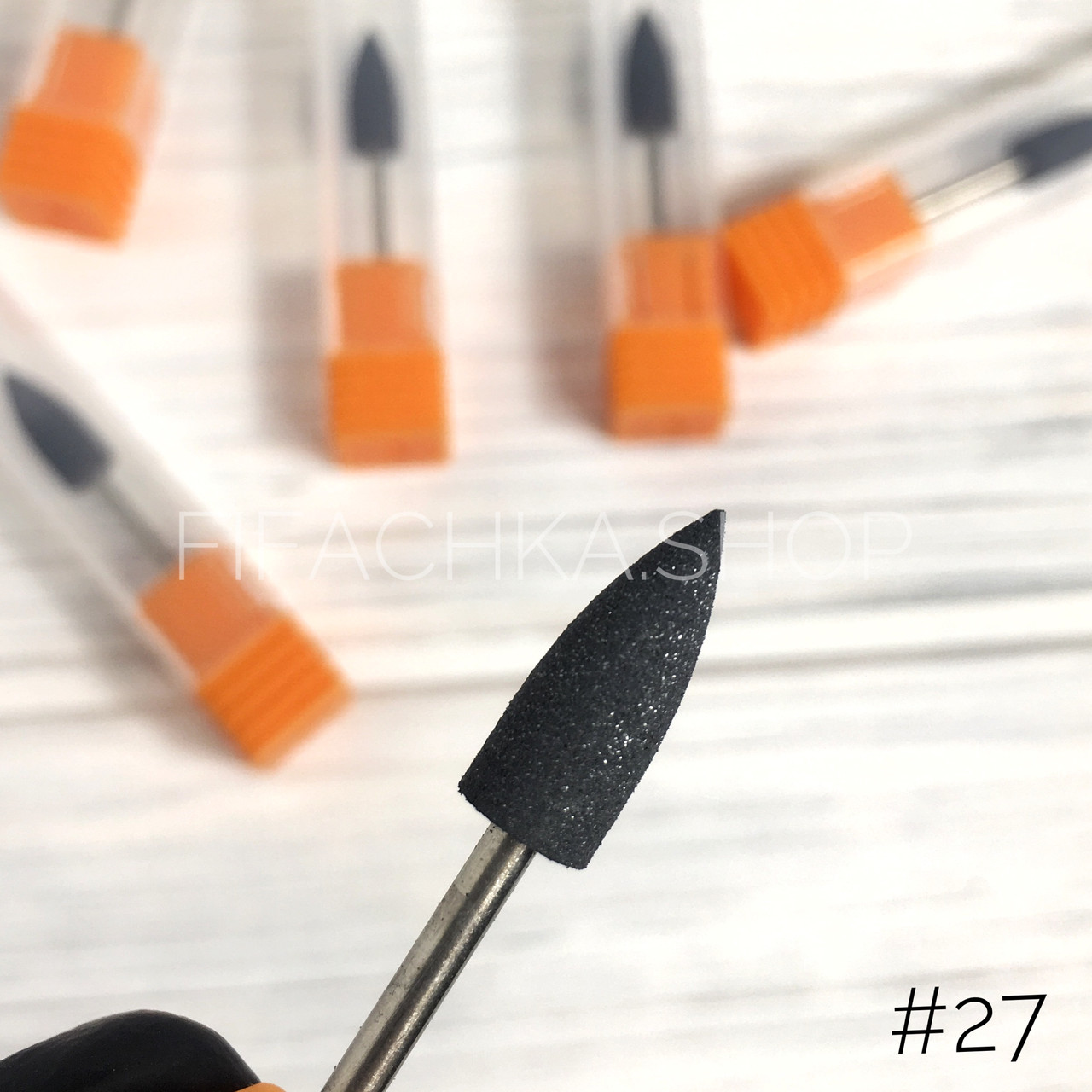 Купить Силиконовая фреза полировщик для ногтей, конус острый №27, цена ...