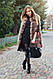 Жіноча шкіряна сумочка 20 чорний флотар/натуральна замша, фото 3