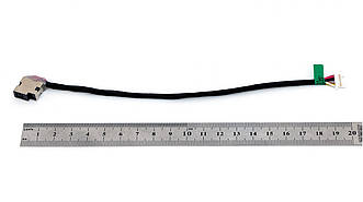 Роз'єм живлення з кабелем для HP PJ969 (4.5mm x 3.0mm + center pin), 8(7)-pin, 18 см
