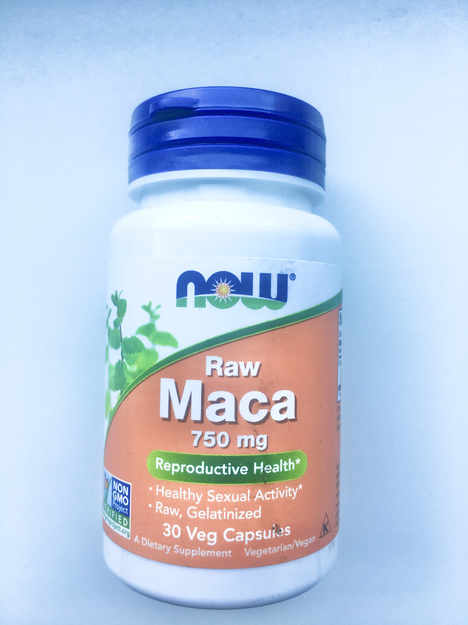 Мака перуанська природний біостимулятор Now Foods Raw Maca 750 mg raw 90 veg caps