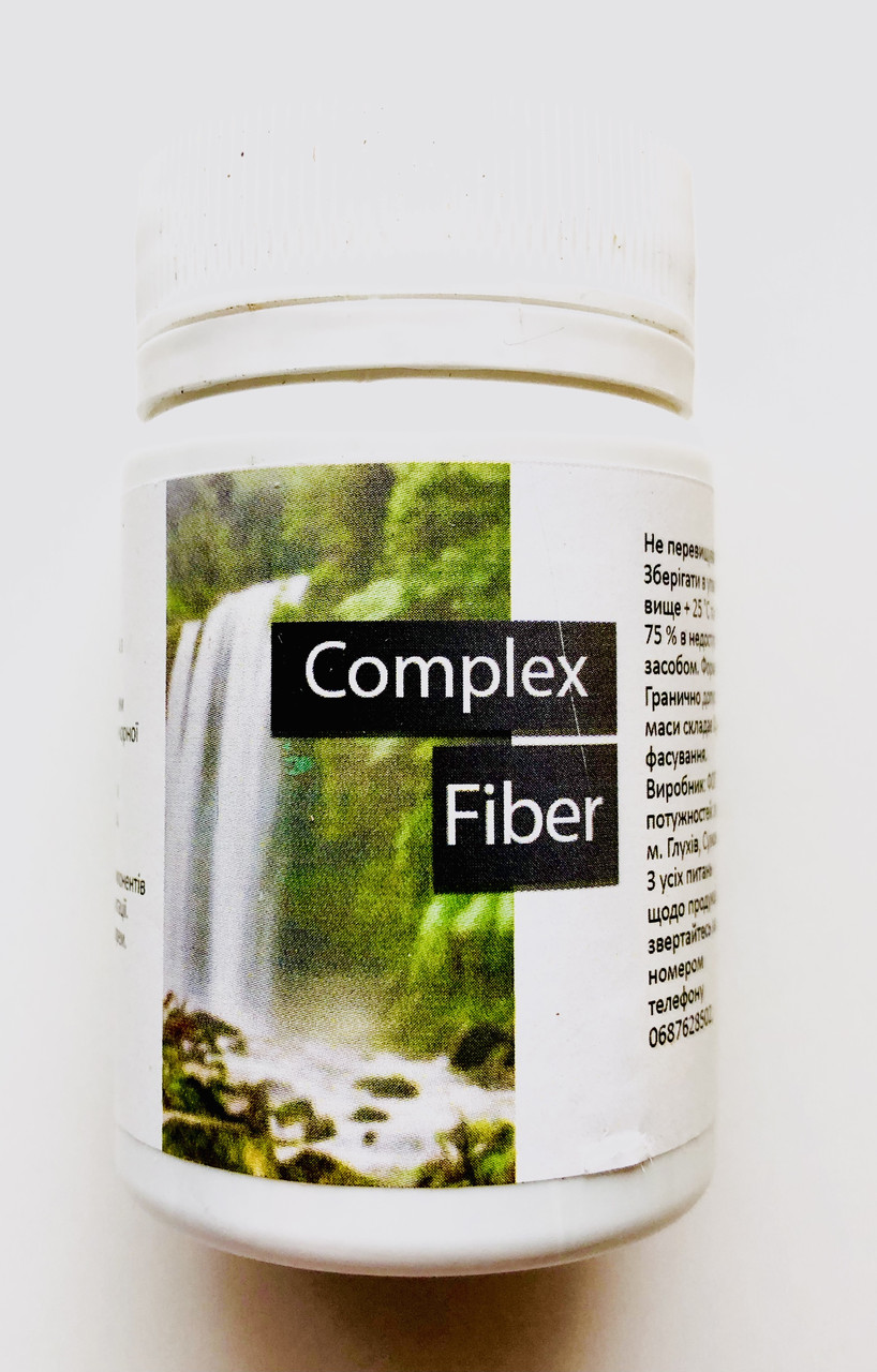 Fiber Complex, біодобавка Комплекс Файбер 30 капсул, клітковина комплекс
