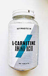 Амінокислота L-карнітин MyProtein - 90 таб L-Carnitine Amino Acid, спалювач жиру. препарат для спортсменів
