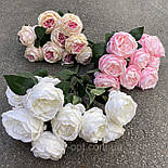 Штучні квіти букет троянда Остін 48 см, фото 2