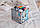 Розвиваюча іграшка Бізікуб Сірий, 30*30 см на 22 елементів Бізіборд, куб що розвиває малюка, фото 3