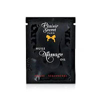 Пробник масажного масла Plaisirs Secrets Strawberry (3 мл)