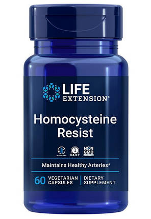 Резистентність гомоцистеїну Life Extension Homocysteine Resist 60 veg caps, фото 1