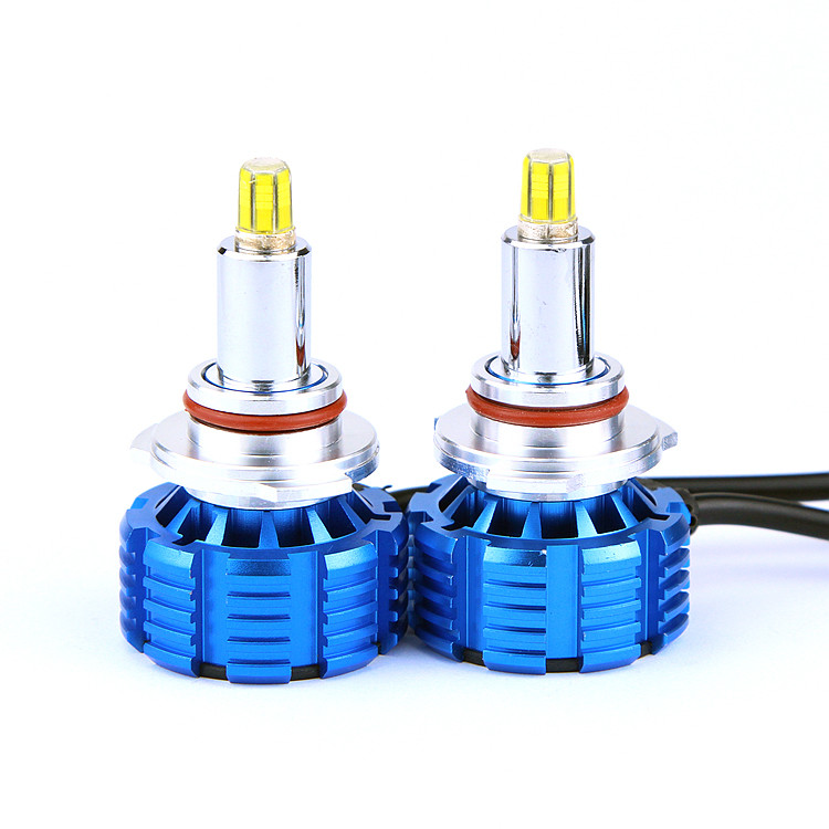 Комплект LED ламп X8 HIR2 (9012) 6500K 12-24 V 25 W радіатор із вентилятором (діод CSP, 360° кругове, фото 1