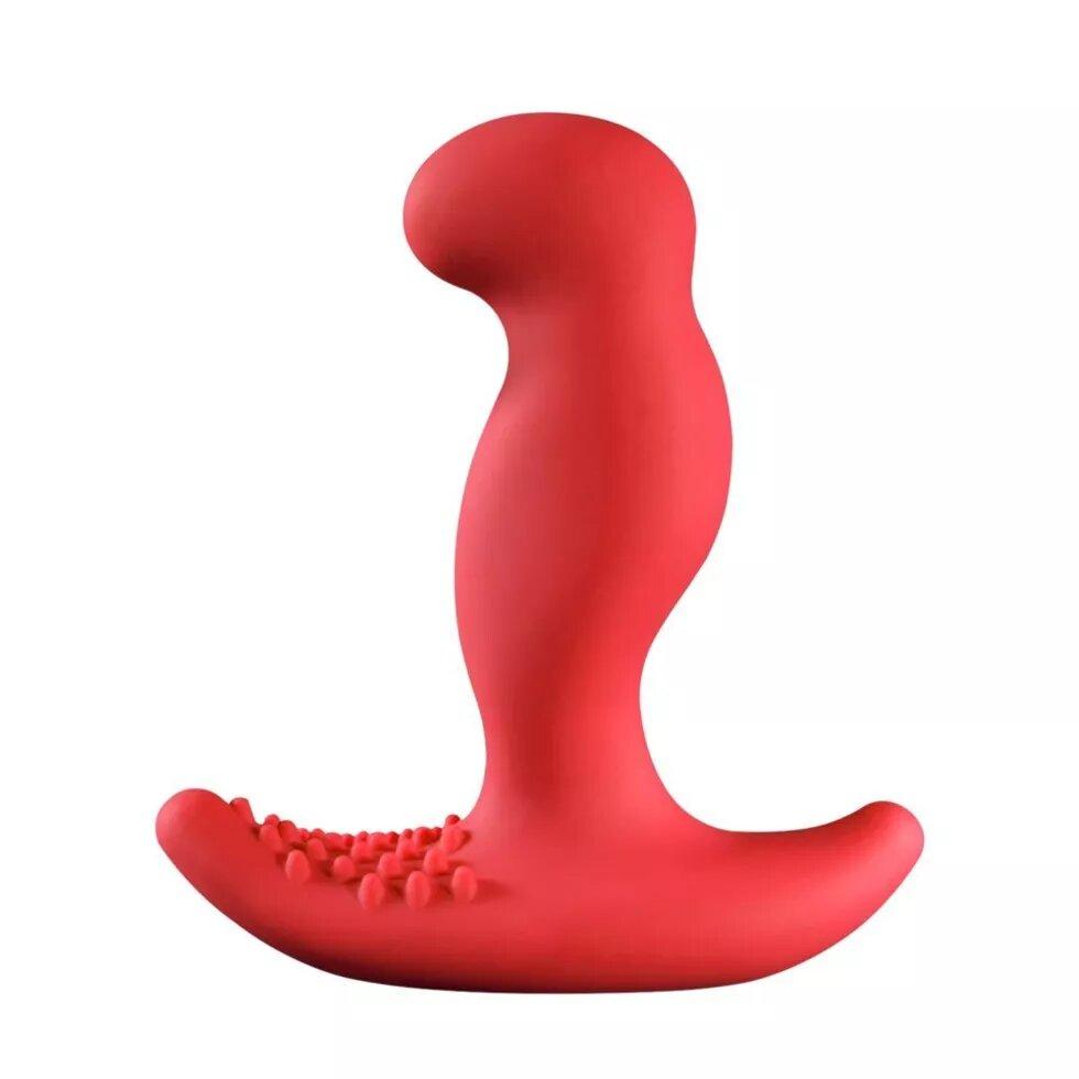 Масажер простати з вібрацією Nexus G-Rider Plus Red, макс діаметр 3,8см, що перезаряджається