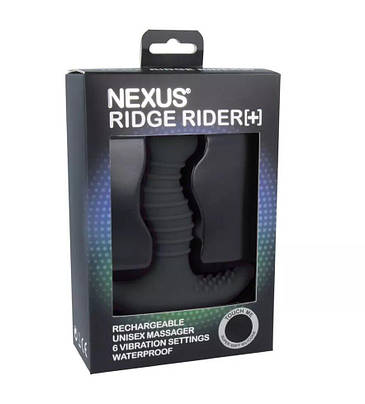 Масажер простати з вібрацією Nexus Ridge Rider Plus Black, макс діаметр 3,7см, що перезаряджається, фото 3