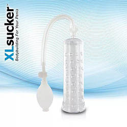 Вакуумна помпа XLsucker Penis Pump Transparant для члена довжиною до 18см, діаметр до 4 см, фото 1