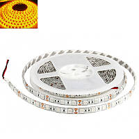 Гнучка світлодіодна стрічка 12V 5М 300 SMD 5050 вологостійка жовта (біла основа)