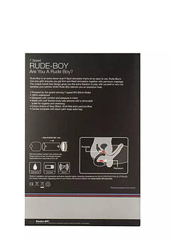 Вібромасажер простати Rocks Off Rude-Boy Black, масаж промежини, макс діаметр 2,5 см, фото 3