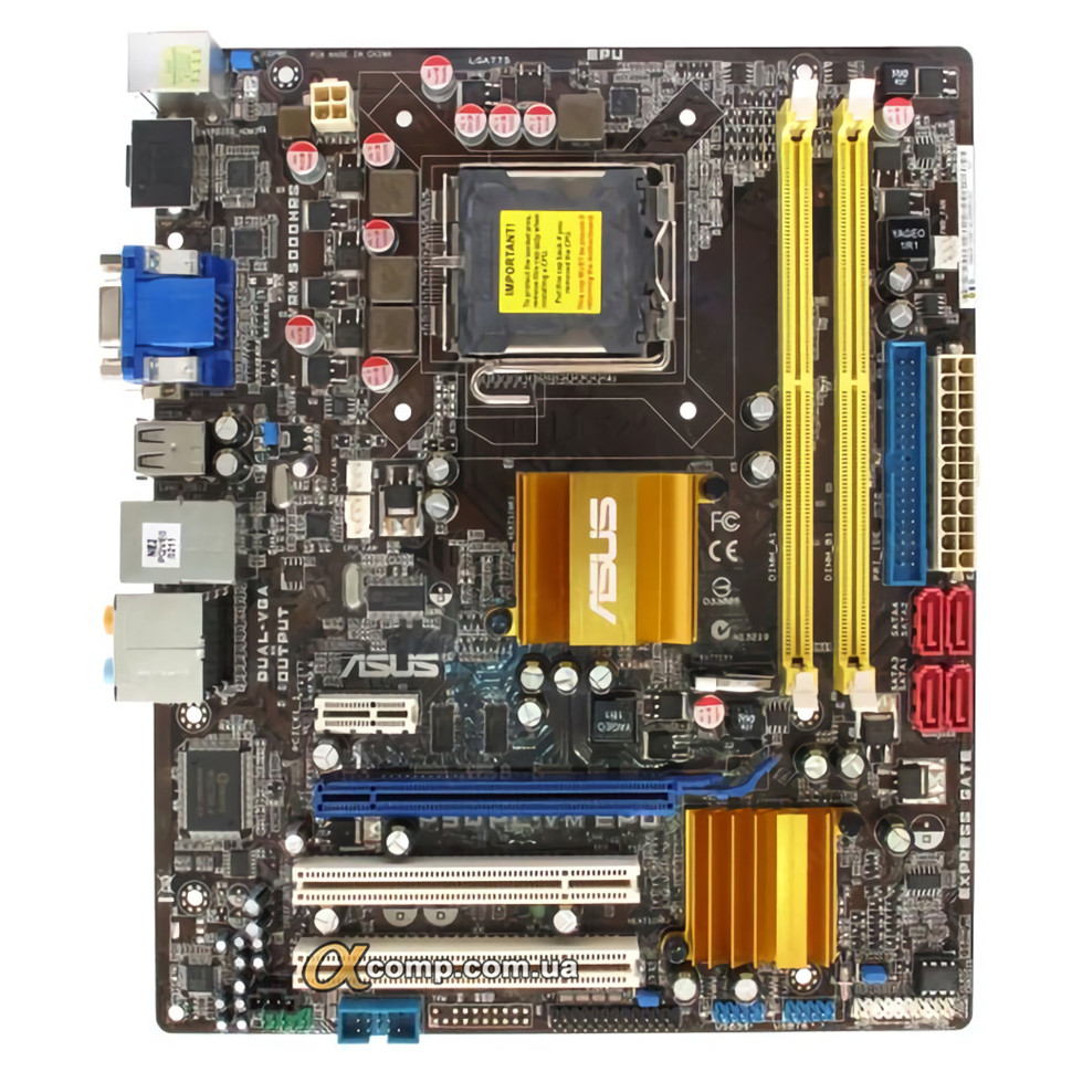 Материнська плата Asus P5QPL-VM EPU (775 • G41 • 2xDDR2) БУ