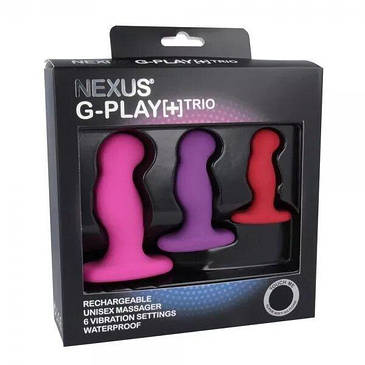 Набір вібромасажерів простати Nexus G-Play Trio Plus, макс діаметр 2,3-3,0-3,5см, для новачків, фото 3