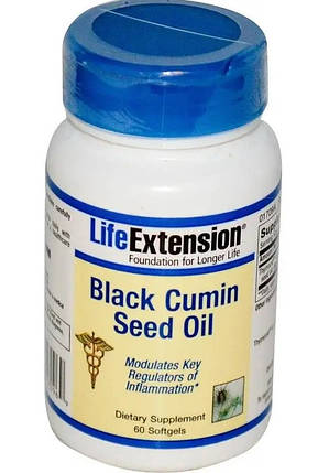 Масло чорного кмину Life Extension Black Cumin Seed Oil 60 softgels, фото 1