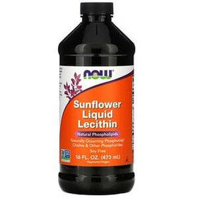 Рідкий лецитин з соняшника (Sunflower Liquid Lithin) Now Foods, 473 мл