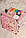 Розвиваюча іграшка Бізікуб Рожевий, 30*30 см на 22 елементів Бізіборд, куб що розвиває малюка, фото 7