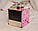 Розвиваюча іграшка Бізікуб Рожевий, 30*30 см на 22 елементів Бізіборд, куб що розвиває малюка, фото 6
