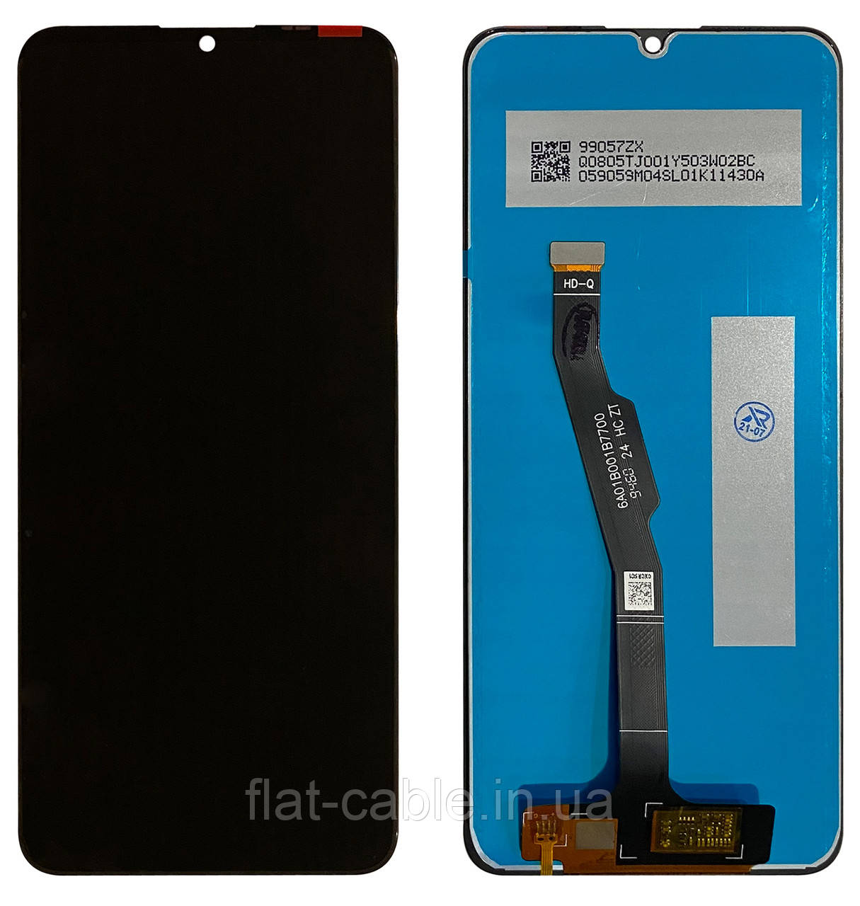 Дисплей + сенсор Huawei Y6P (2020)/ Honor 9A Чорний (OEMC)