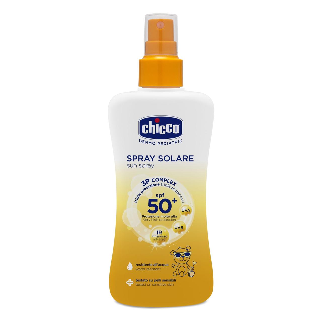 Спрей сонцезахисний Chicco Spray Solare SPF50+ 150 мл (8058664080144)