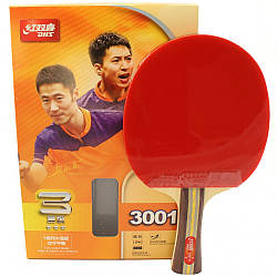 Ракетка для тенісу DHS R3001 FL (Накладки PF4+шипи С7), Тенісна ракетка, Ракетка для гри в пінг понг