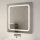 Зеркало ЮВВИС в ванную комнату 60 см Сенатор с подсветкой, фото 2
