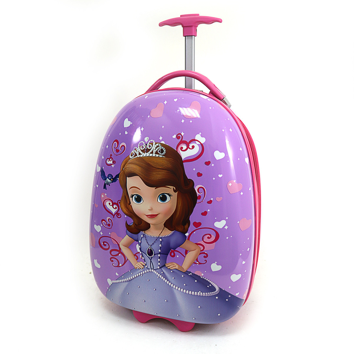 Валіза дитячий для дівчинки «Софія» Sofia the First на 2 колесах L 16", фото 1