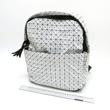 Рюкзак жіночий "Компакт", Білий, 25х30х12см