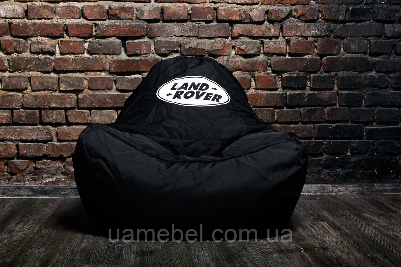 Безкаркасне крісло мішок диван Land rover, чорне