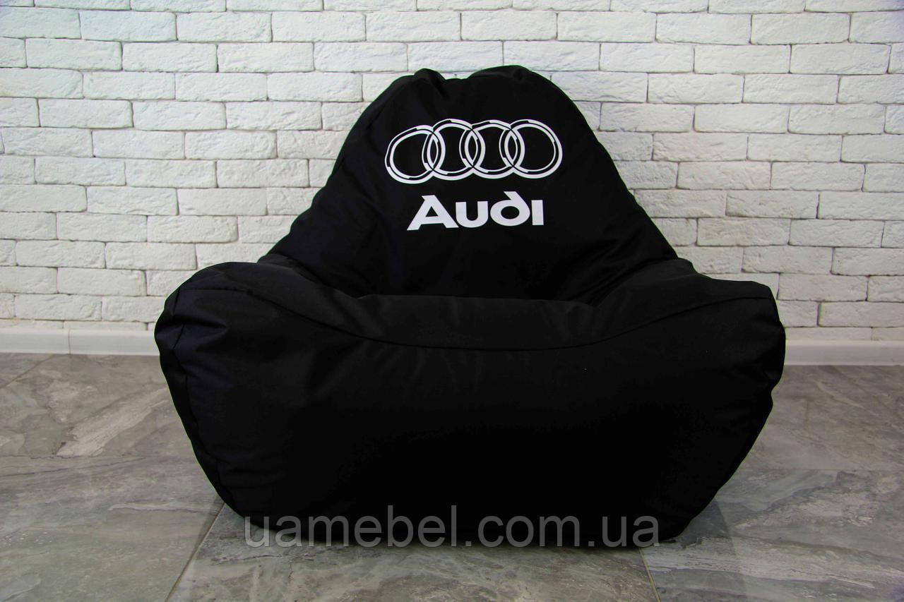 Безкаркасне крісло мішок диван Audi, чорне