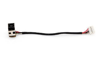 Роз'єм живлення з кабелем для HP PJ258 (7.4 mm x 5.0 mm + center pin), 10(9)-pin, 12 см