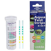 Экспресс-тест Velda Aqua Test Strips 6в1 (50 полосок)