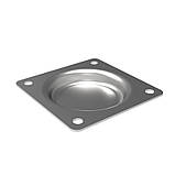 Підставка врізна для гумової ніжки Penn Elcom D0650z стальова для штабелювання, фото 2