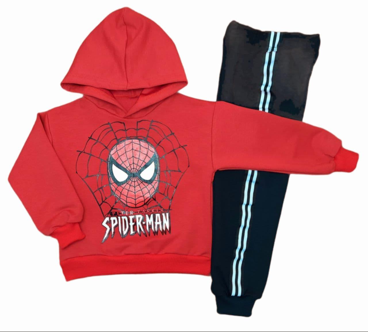 Детский Костюм Для Мальчика Spiderman Штаны С Лампасами Двунитка.