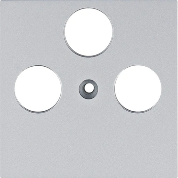 Лицьова панель ТВ HAGER LUMINA IP20 срібна