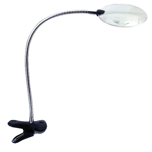 Лупа настільна Magnifier 15122-1 130 мм, гнучкий тримач, величезна лупа