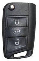 Силіконовий чохол для ключа VW Golf 7, Tiguan 2, Skoda Octavia A7, Seat Leon, білий, фото 2